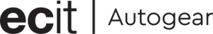 Logoen viser teksten "ecit | autogear" i en elegant svart skrift på en lysegrå bakgrunn, noe som fremhever autogear-merket.