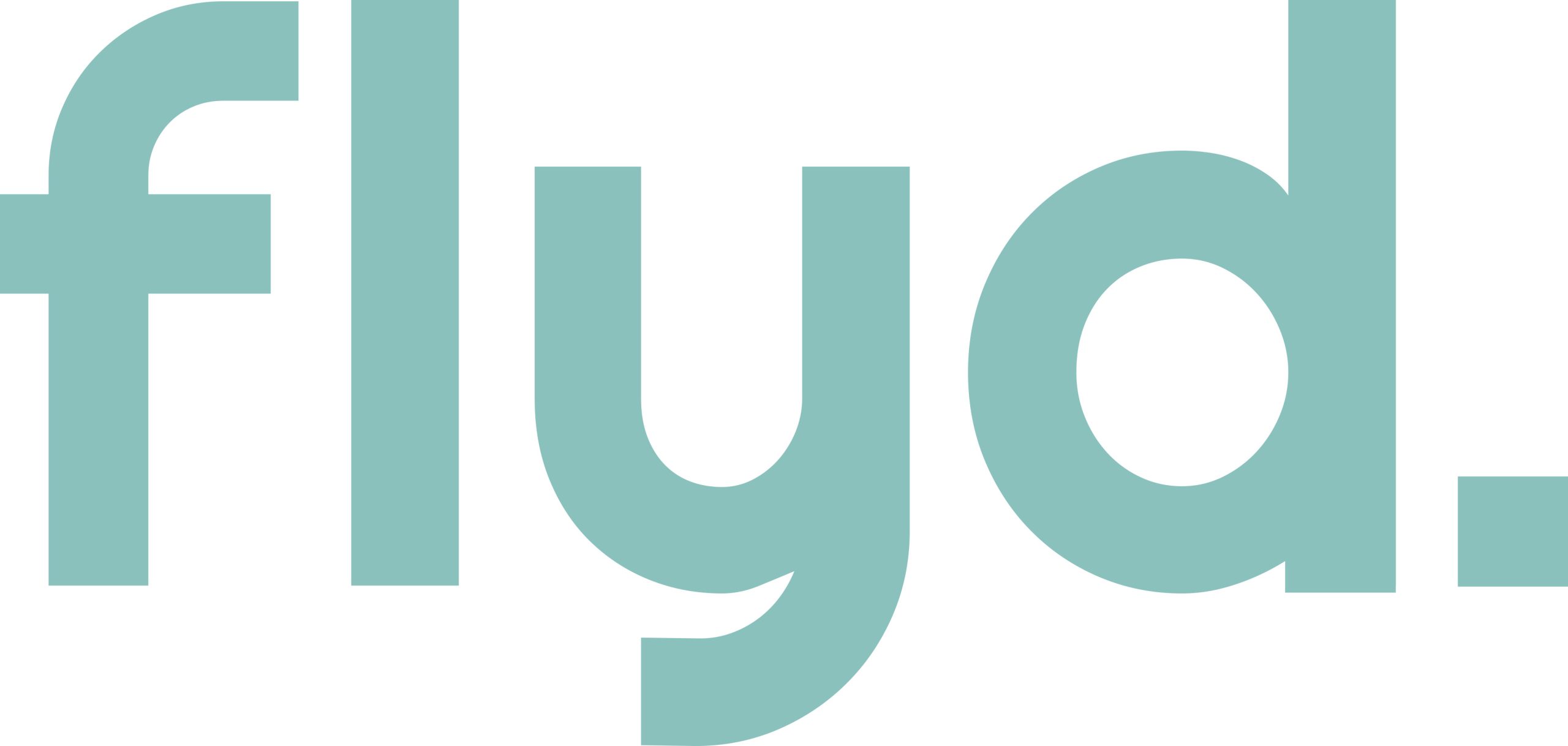 En blågrønn logo med ordet "flyd." med små bokstaver.