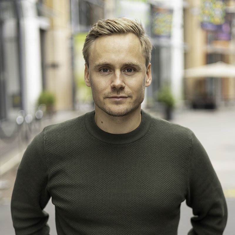 Portrettbilde av Nicolay Line Holm, Product Manager for prosjekt i Tripletex.
